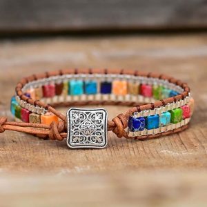 Alternative view of Chakra silver - állítható hétcsakra karkötő