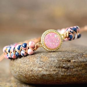 Rose treasure - állítható ásványkarkötő