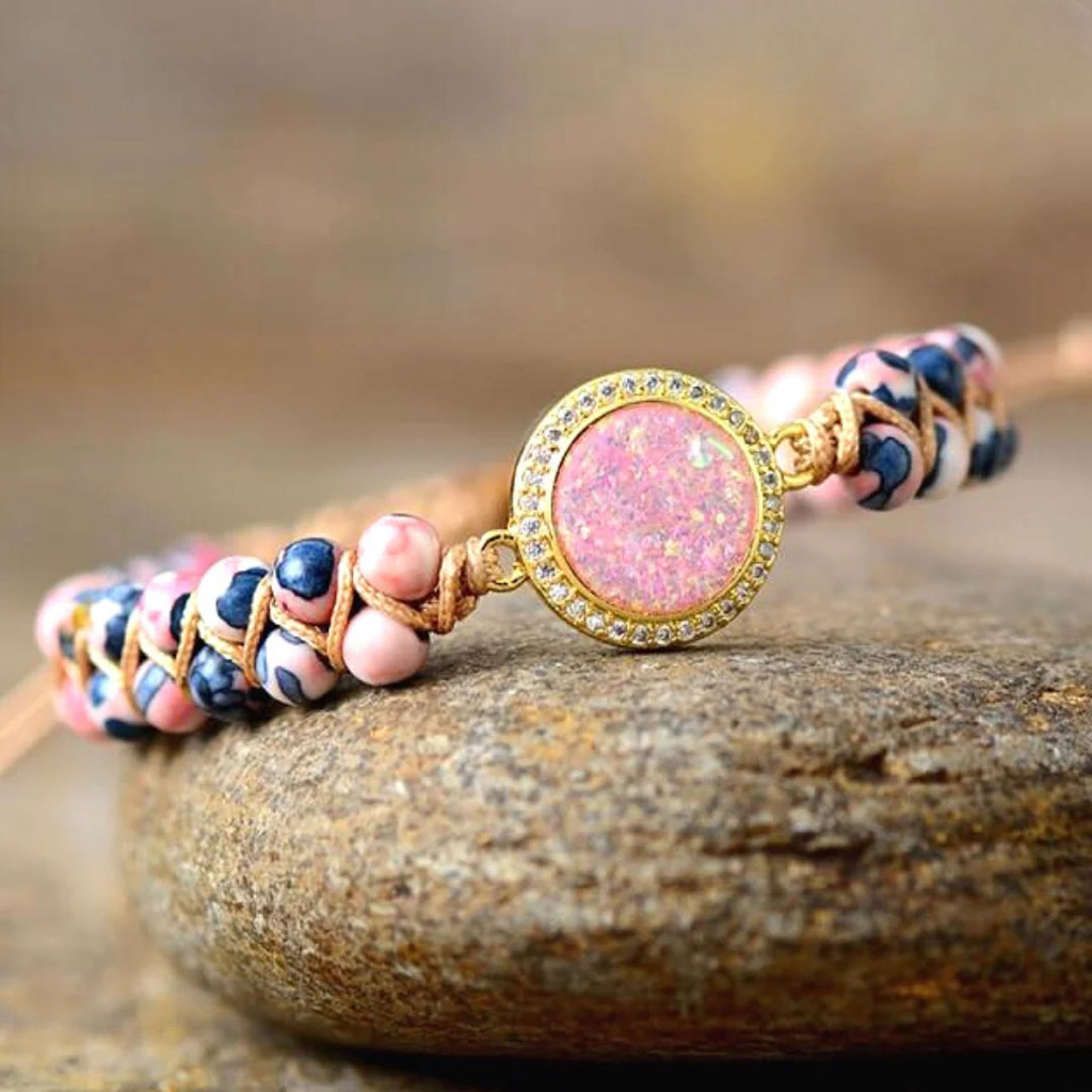 Rose treasure - állítható ásványkarkötő