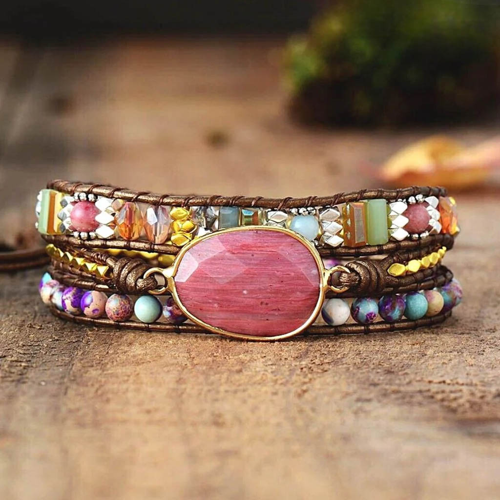 Egyensúly - rodonit ásványkarkötő