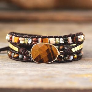 Jó szerencse - 3 soros tigrisszem ásványkarkötő