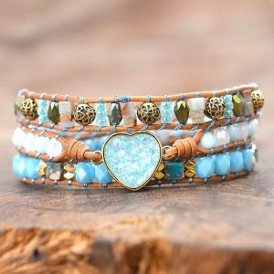 Szikrázó égbolt - 3 soros ásványkarkötő