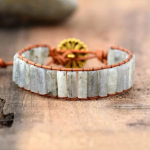 Grey energy - labradorit ásványkarkötő