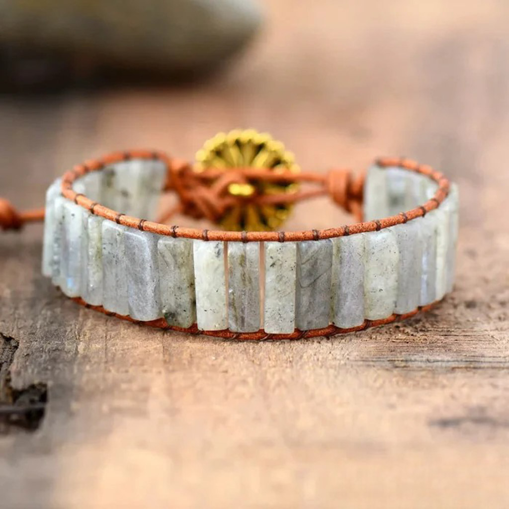 Grey energy - labradorit ásványkarkötő