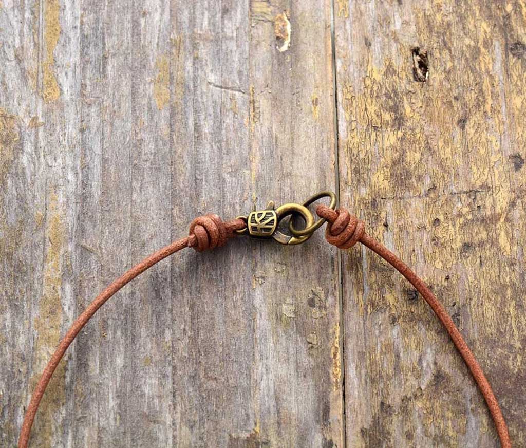 White dot - howlit ásvány nyaklánc - Image 2