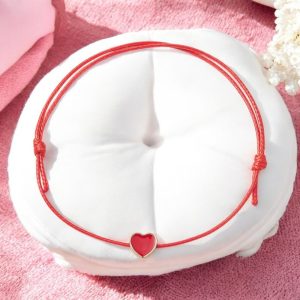 Slim heart karkötő – Red